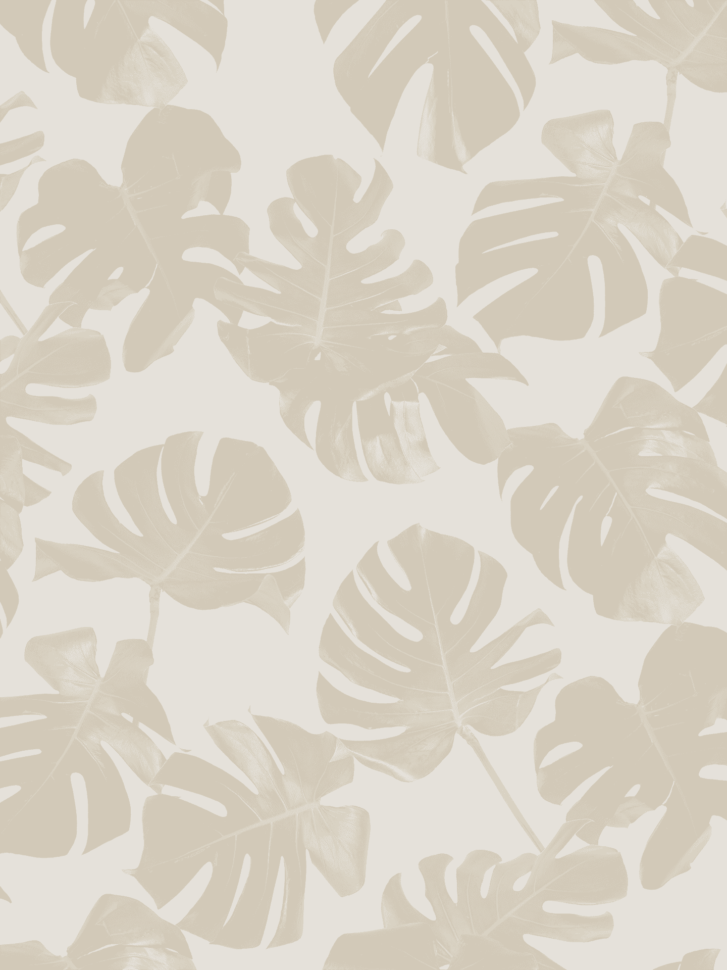 Monstera Leaf Wallpaper, neutral
