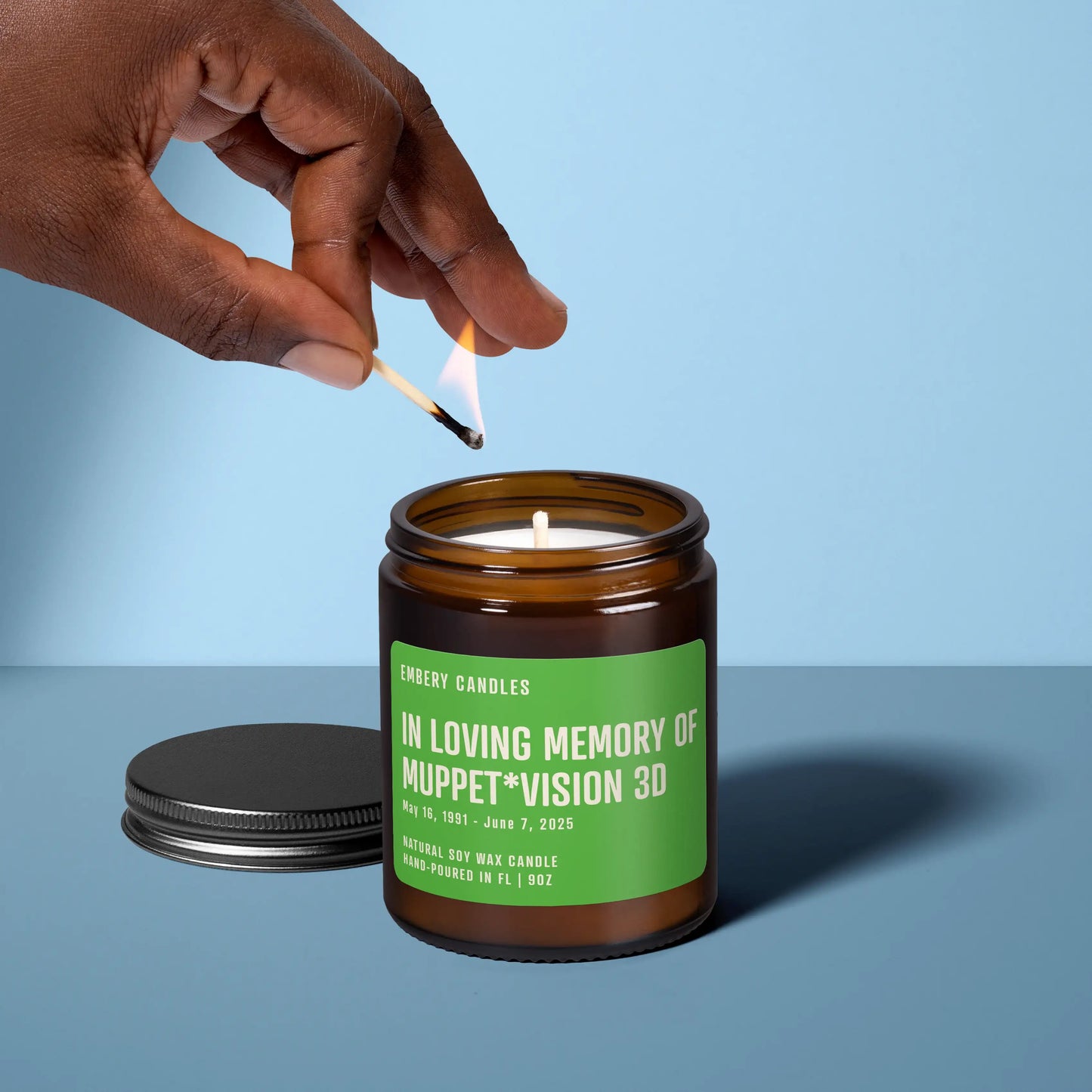 In Loving Memory of Muppet*Vision 3D | Soy Wax Scented Candle