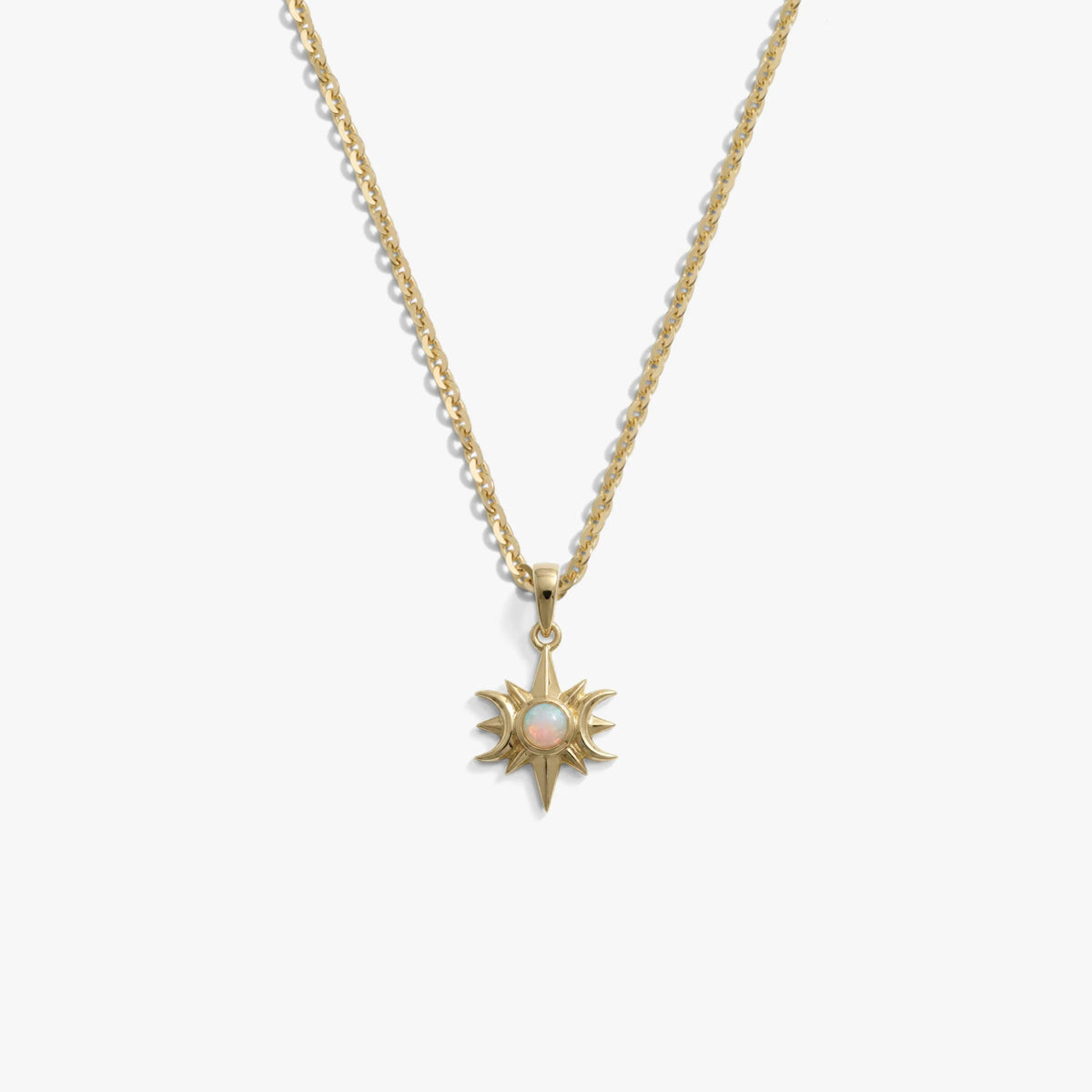Opal Triple Moon Necklace