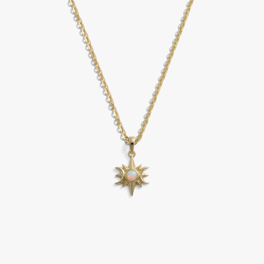 Opal Triple Moon Necklace