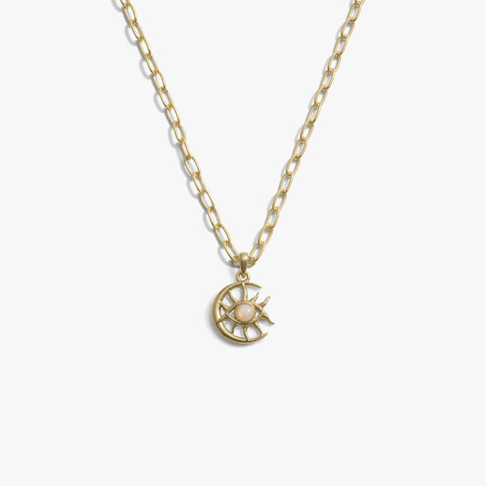 Cosmic Moon Eye Necklace