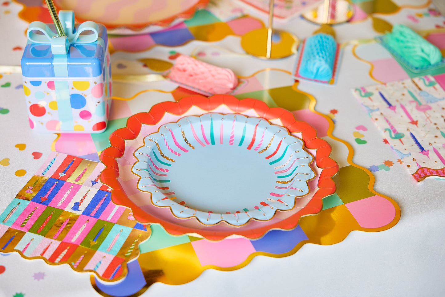 Birthday Candles Dessert Plates (10 count)