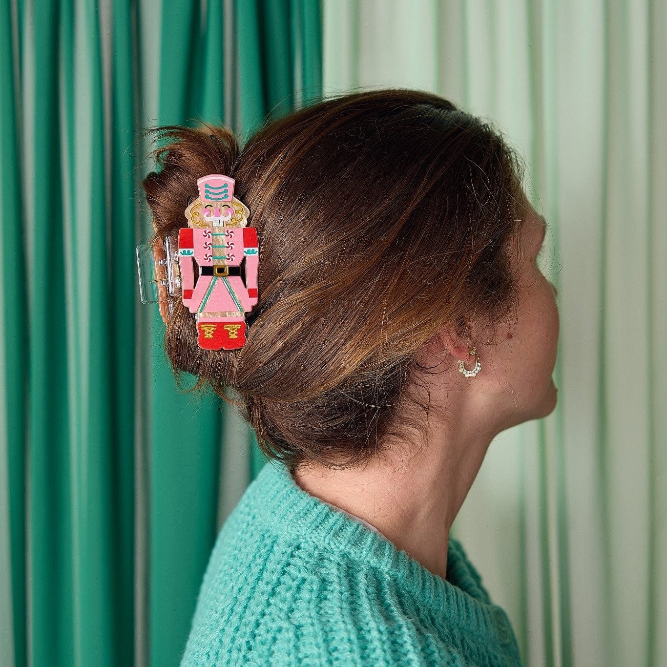 Nutcracker Holiday Hair Claw Clip