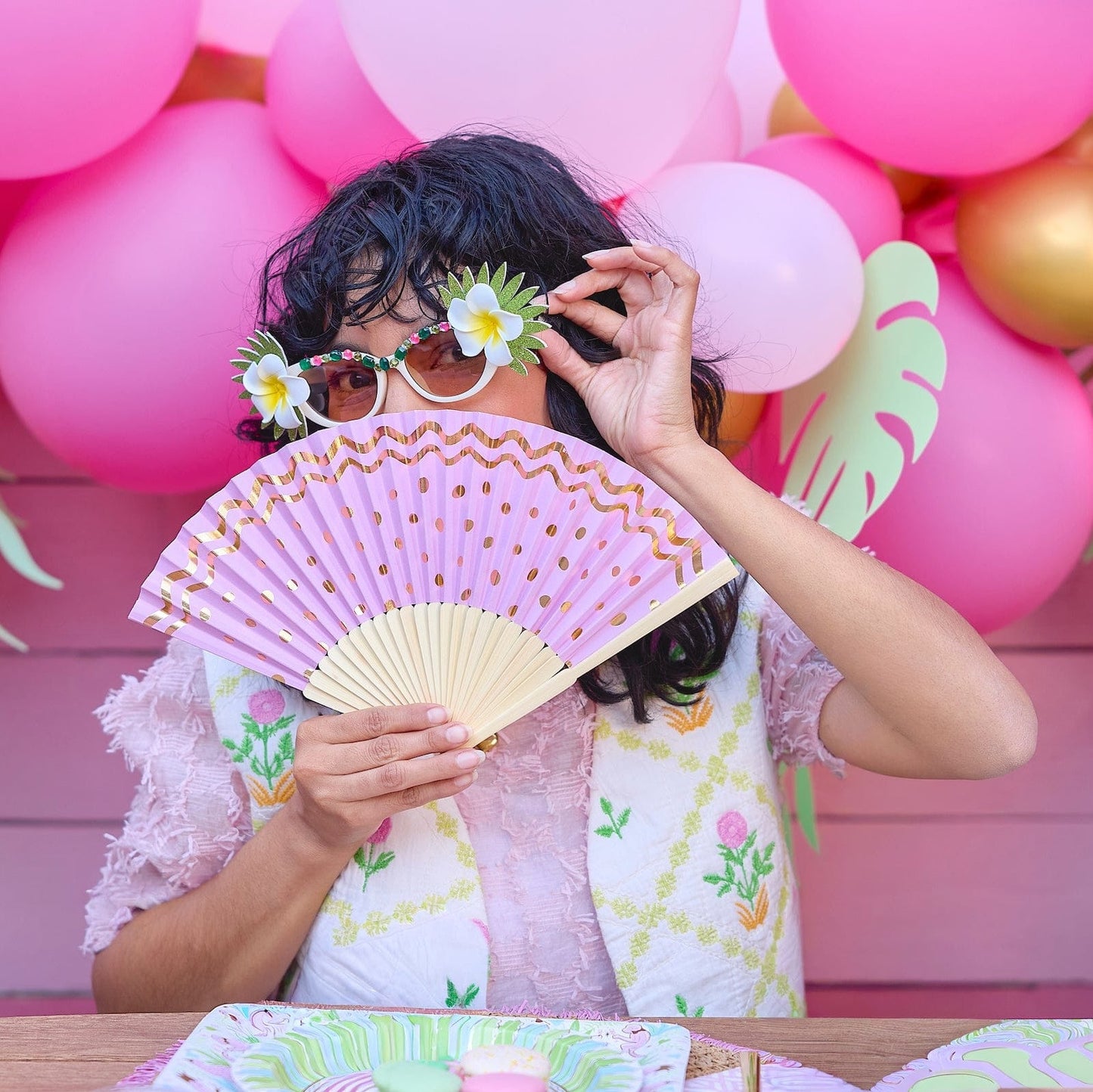 Party in the Palms Novelty Glasses