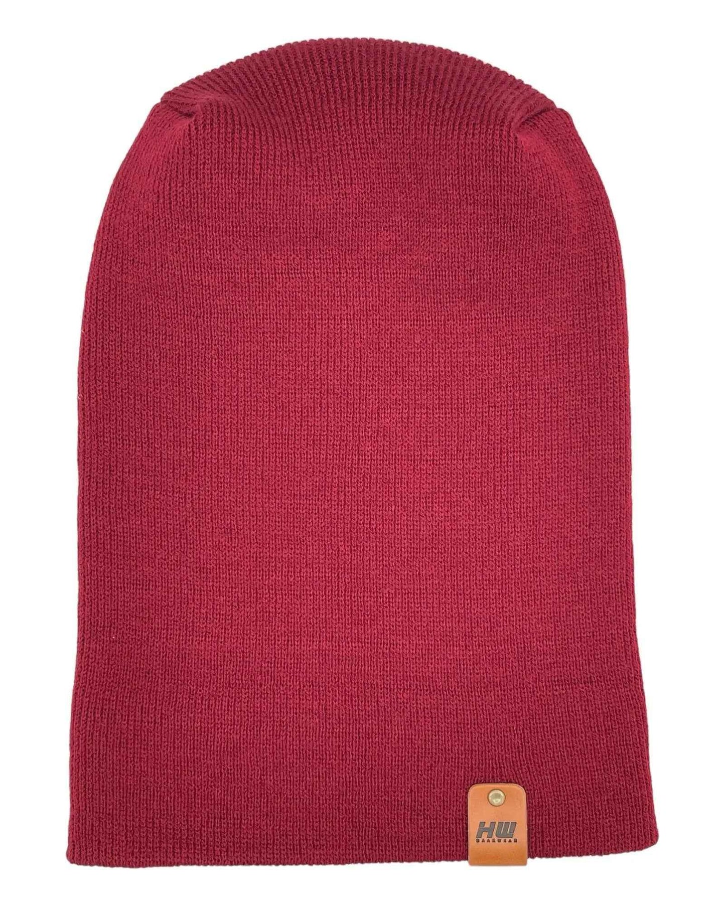 HAAKWEAR H-Stitch Cuffed Beanie - New Designed and Made in USA (Patented Design) - Burnt Maroon