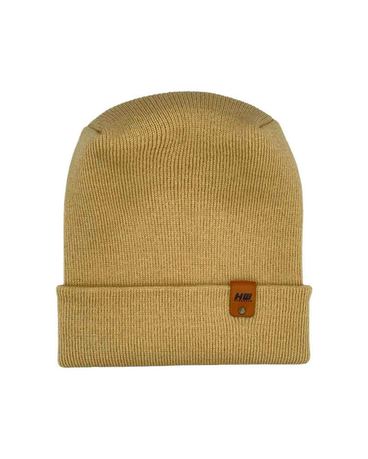 HAAKWEAR H-Stitch Cuffed Beanie - Designed and Made in USA (Patented Design) - Dune Beige
