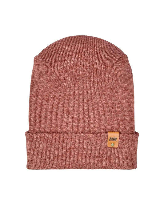 HAAKWEAR H-Stitch Cuffed Beanie - NEW Designed and Made in USA (Patented Design) - Rusty Burgundy