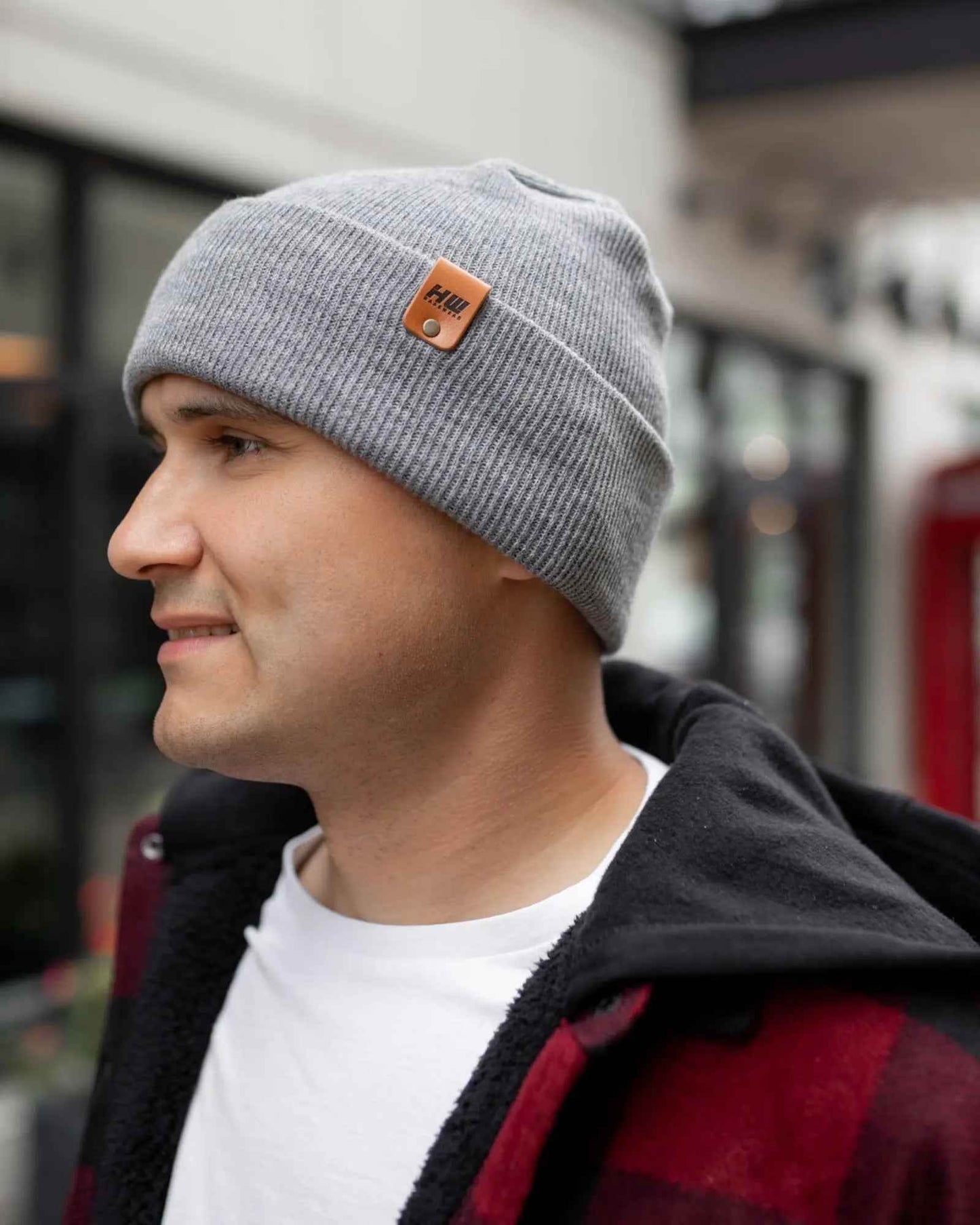 HAAKWEAR H-Stitch Cuffed Beanie - NEW Designed and Made in USA (Patented) - Koala Gray