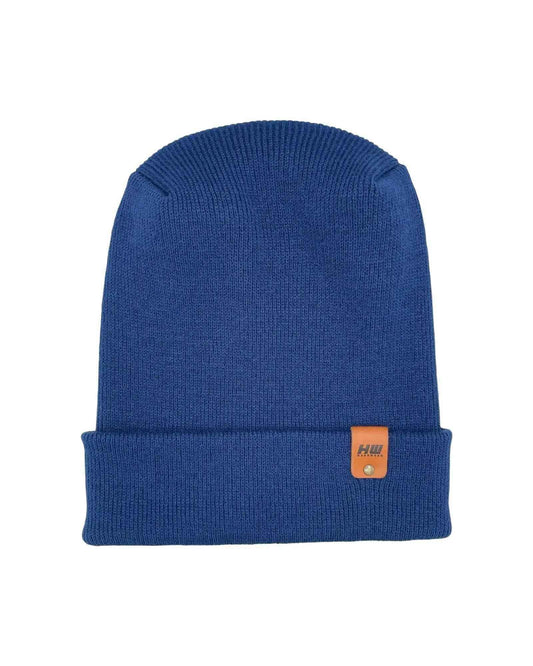 HAAKWEAR H-Stitch Cuffed Beanie - New Designed and Made in USA (Patented Design) - Sapphire Blue