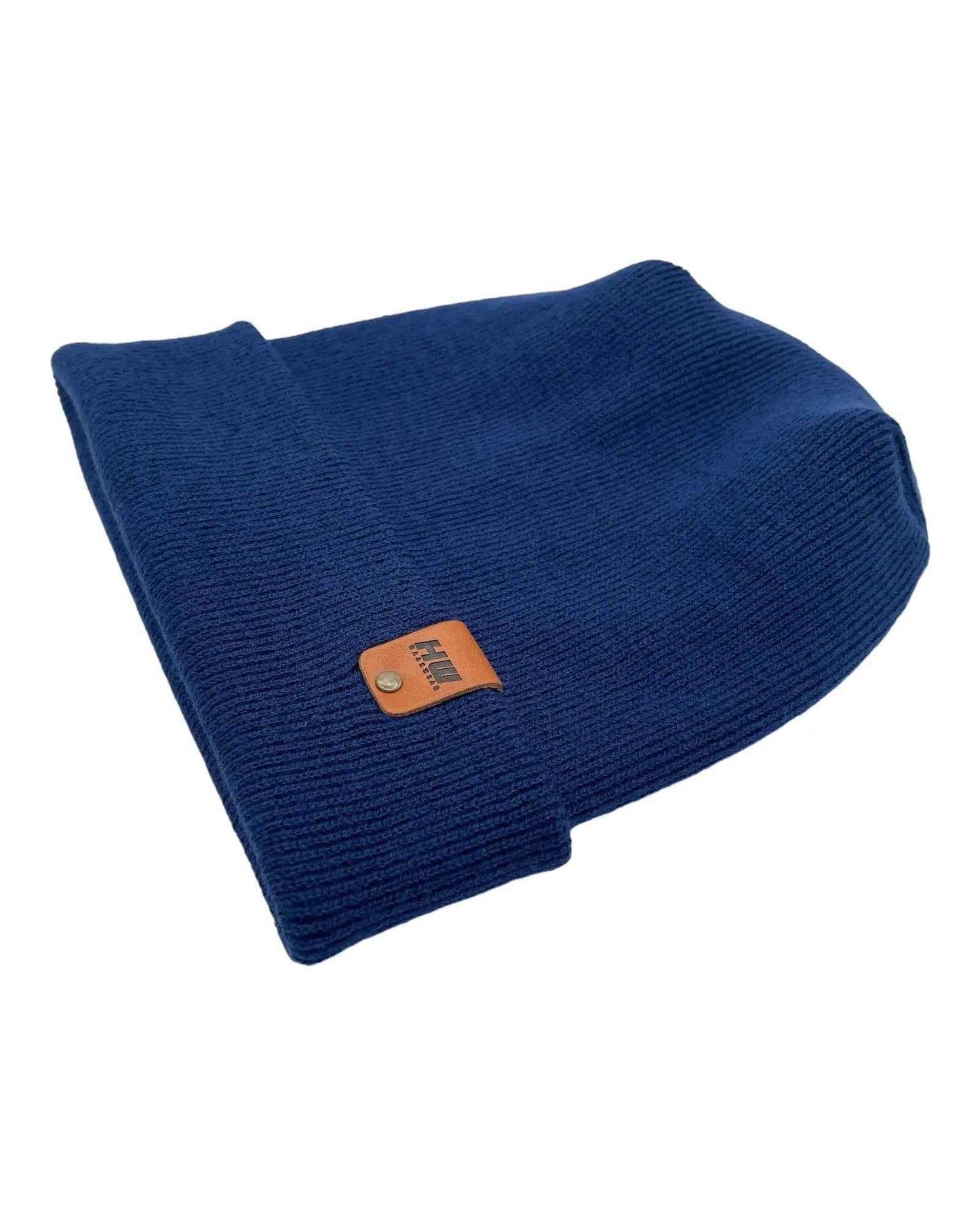 HAAKWEAR H-Stitch Cuffed Beanie - New Designed and Made in USA (Patented Design) - Sapphire Blue