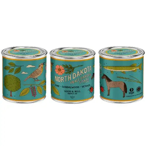 North Dakota State Candle