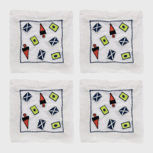 Nautical cocktail napkins
