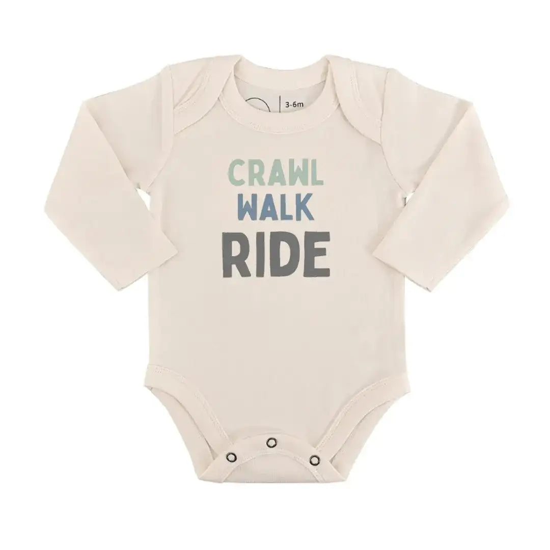 long sleeve graphic bodysuit | crawl walk ride