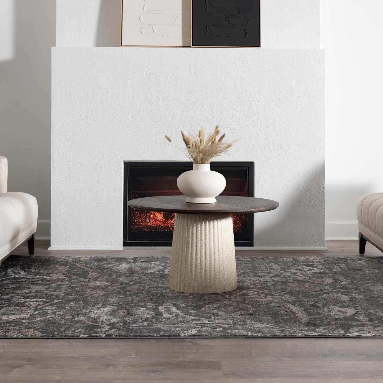 Georgiana Charcoal Area Rug