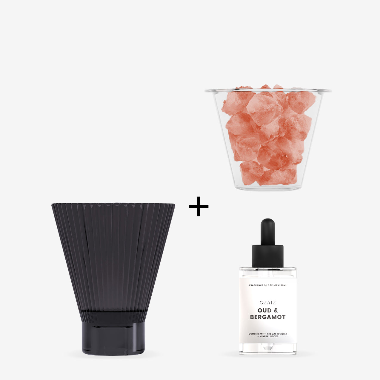 ZAI Himalayan Rock Salt Diffuser in Charcoal