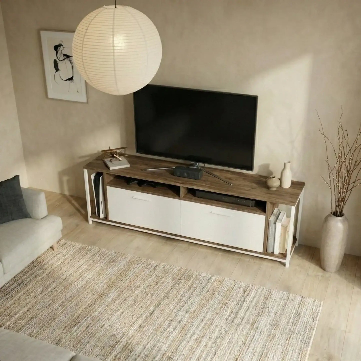 Omar 63" Wide TV Stand & Media Console for TVs up to 72"
