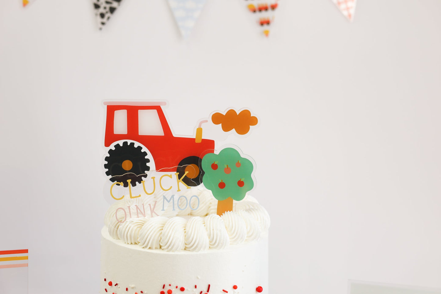 On the Farm Acrylic Cake Topper Set