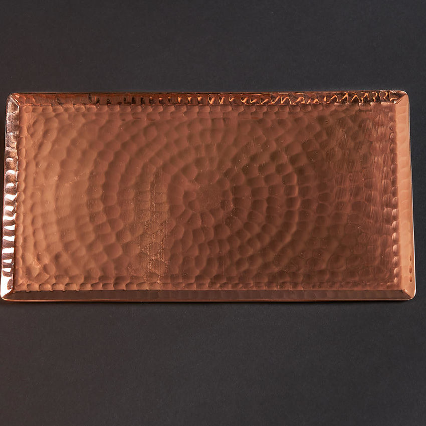 Chequer Copper Serving Tray