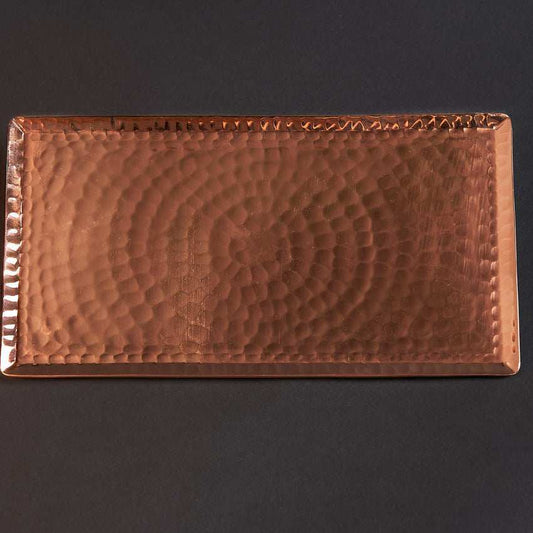 Chequer Copper Serving Tray