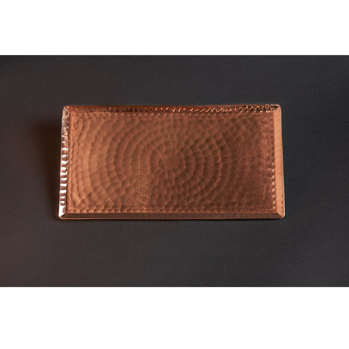 Chequer Copper Serving Tray