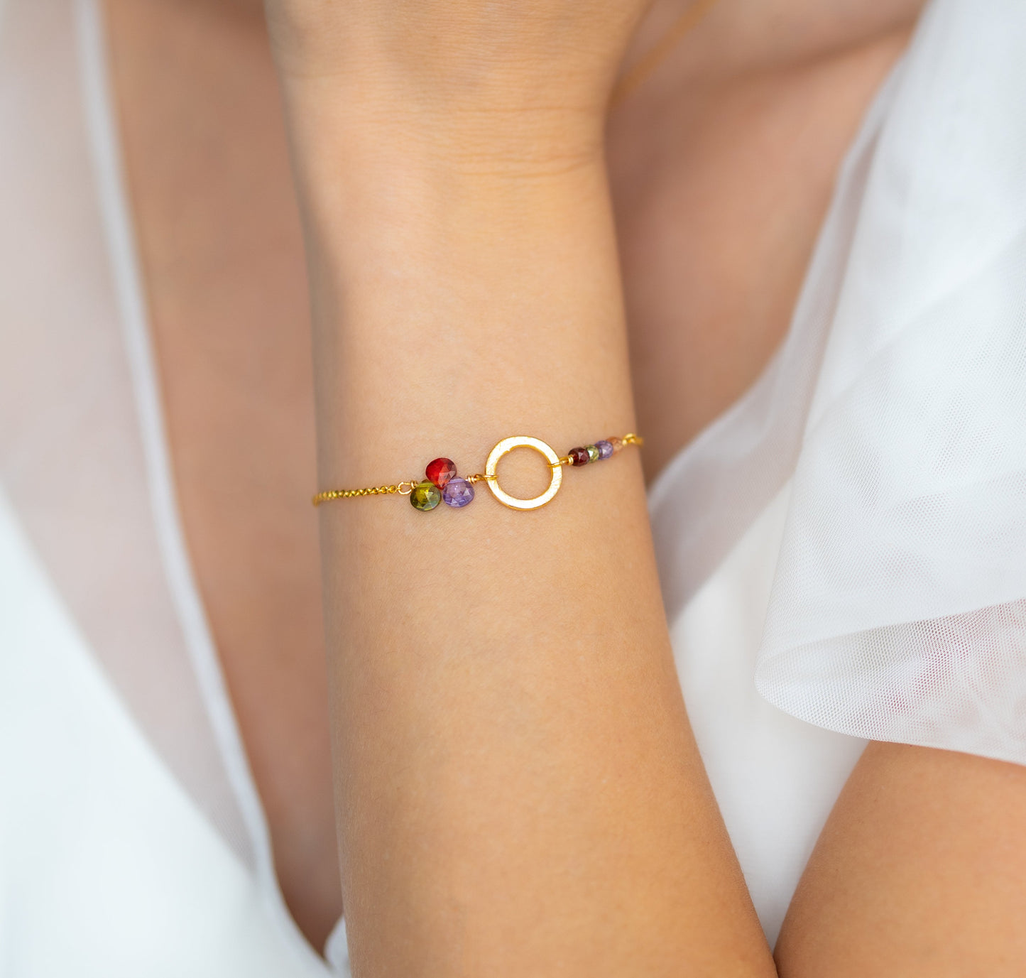 Pink Tourmaline Solara Bracelet