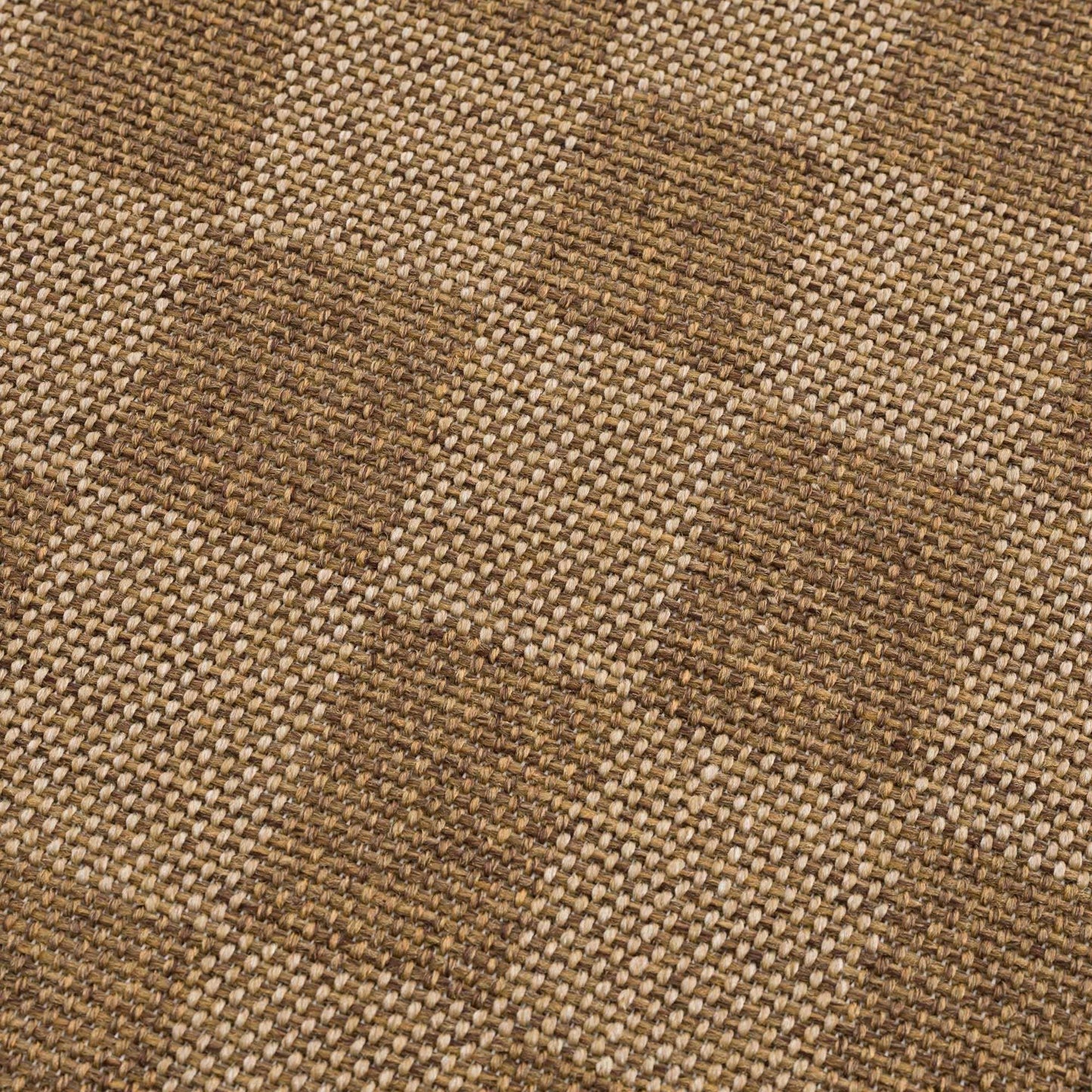 Kuval Checkered Brown Outdoor Rug