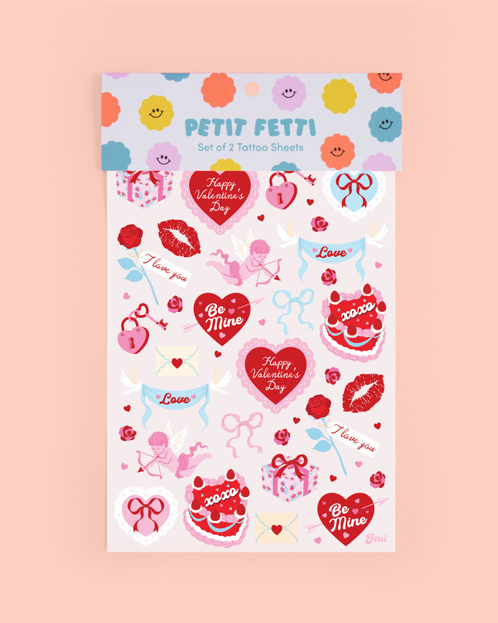 Valentine Tats - 48 temporary tattoos