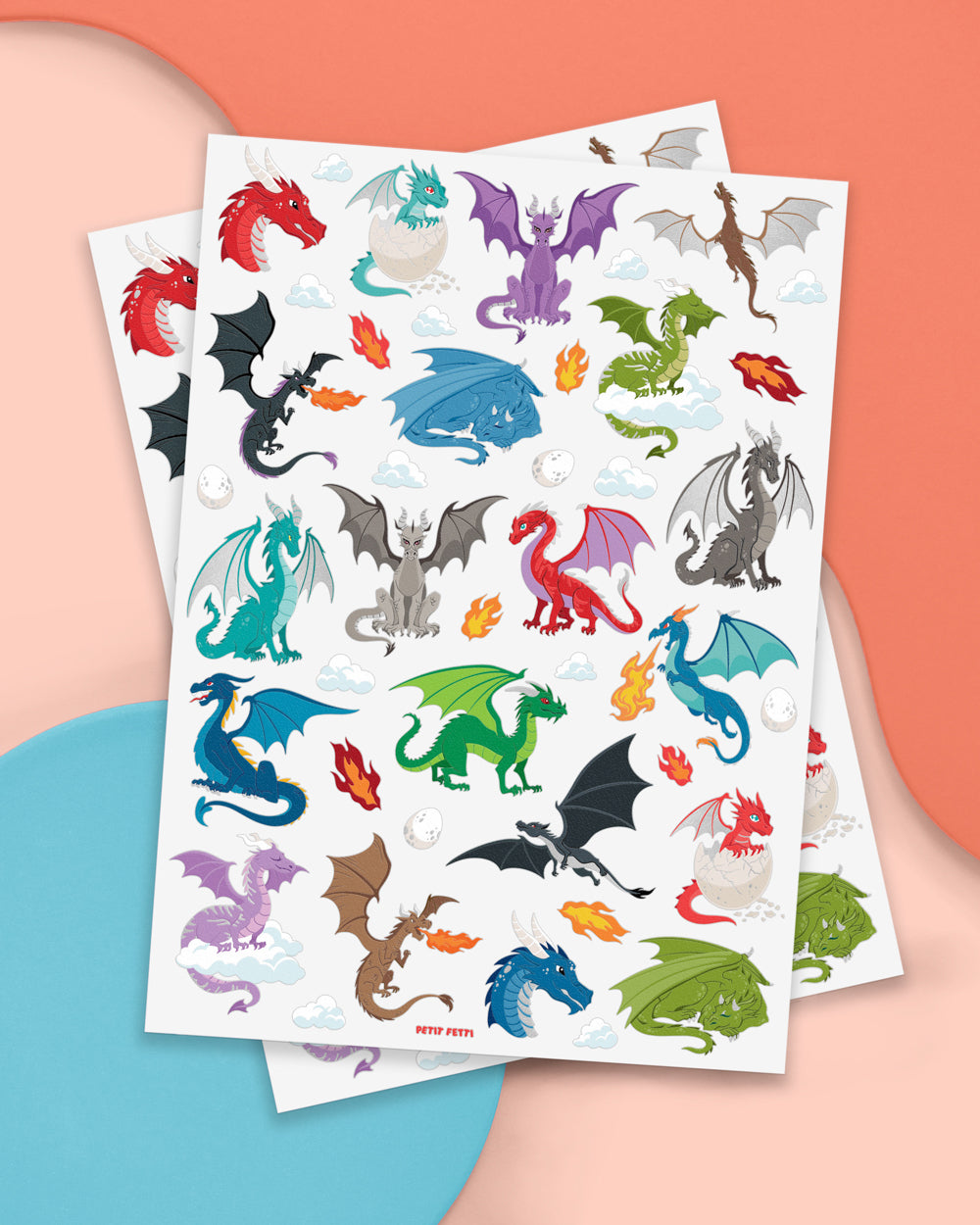Fire Breather Tats - 60 foil temporary tattoos