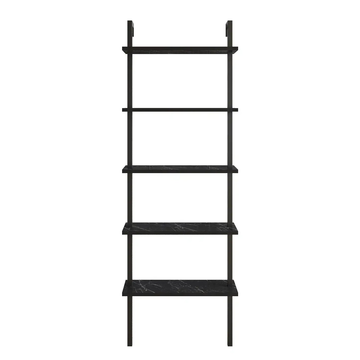 Piante 68 inches Tall Metal Manufactured Wood Accent Ladder Bookcase