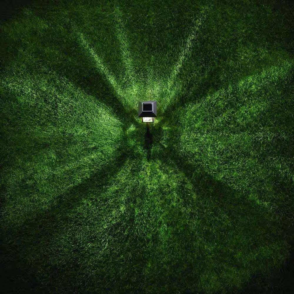 4 Pack - Bronze Gold Solar LED Light Set - Outdoor Path Yard Lighting