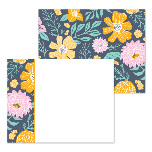 May Blooms Panel Note Cards A2