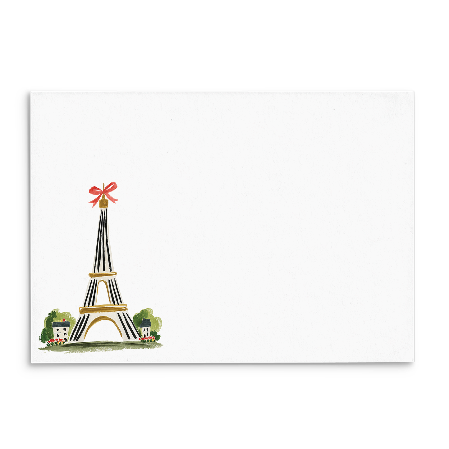 Paris Bow Eiffel Panel Note Cards A2