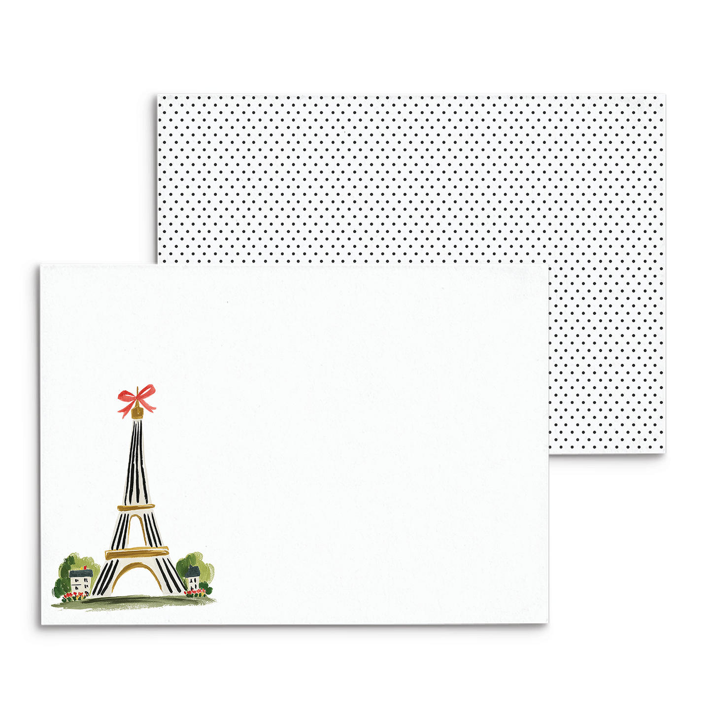 Paris Bow Eiffel Panel Note Cards A2