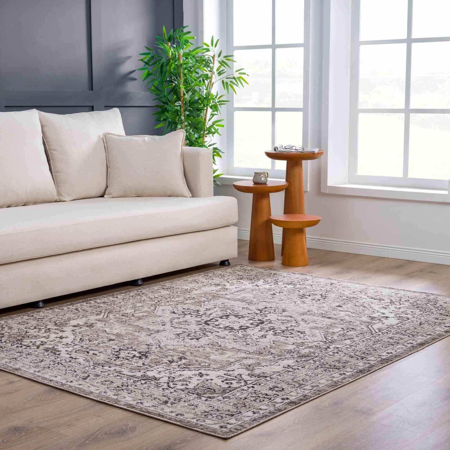 Albie Beige Area Rug