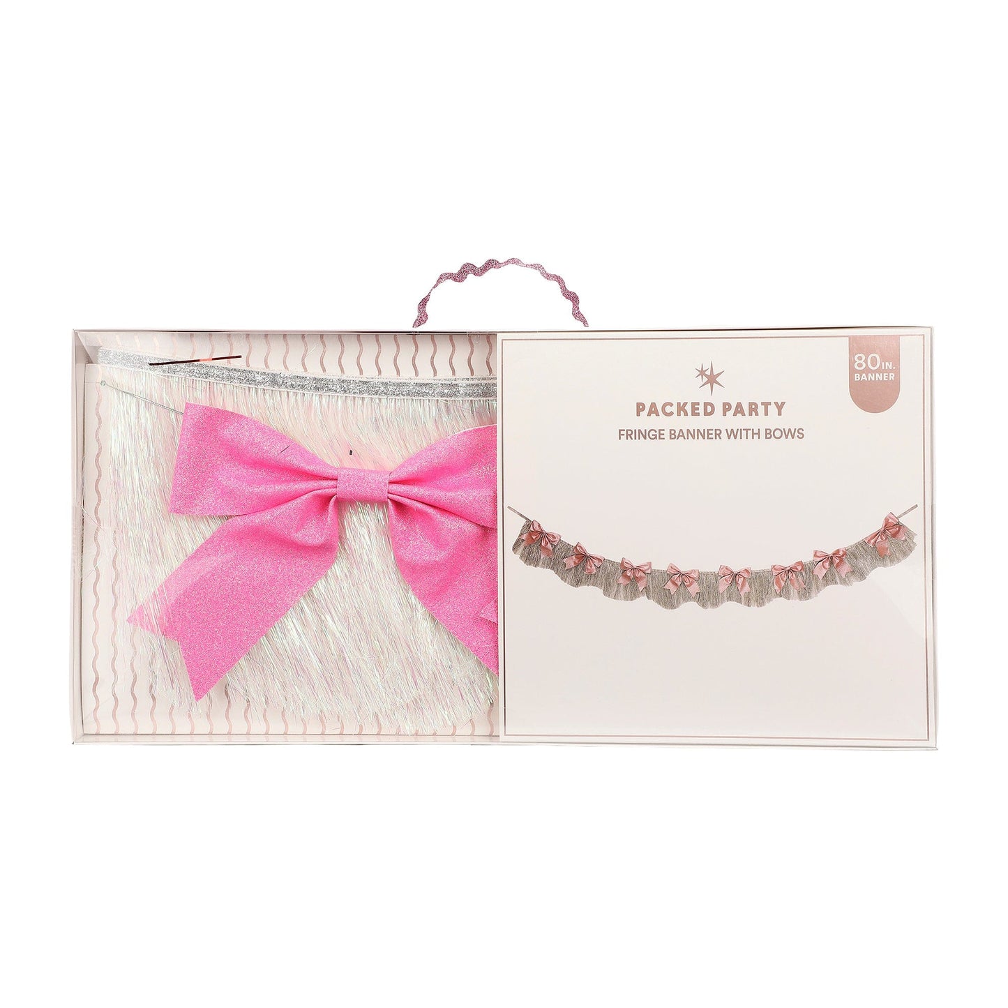 Glitter Bows & Fringe Reusable Party Garland