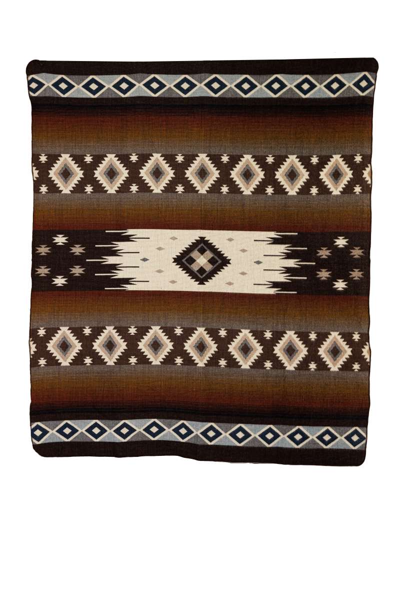 Reversible Handwoven Alpaca Throw Blanket | Sunset Diamond | Yachana Collection