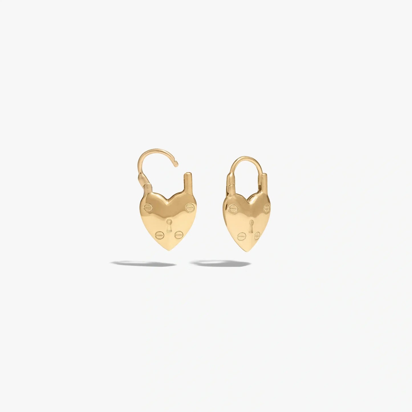 Padlock Heart Huggies