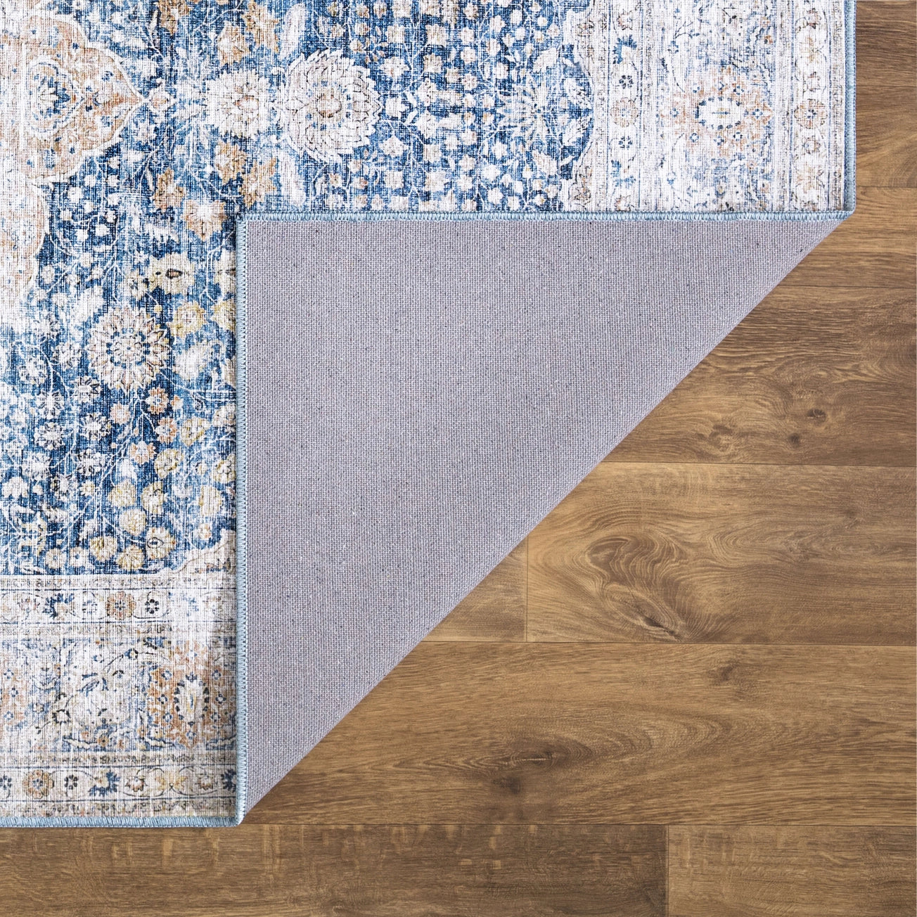 Paloma Vintage Blue and Beige Traditional Rug