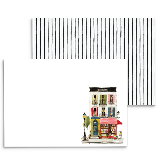 Bike to Bookstore Panel Note Cards A2