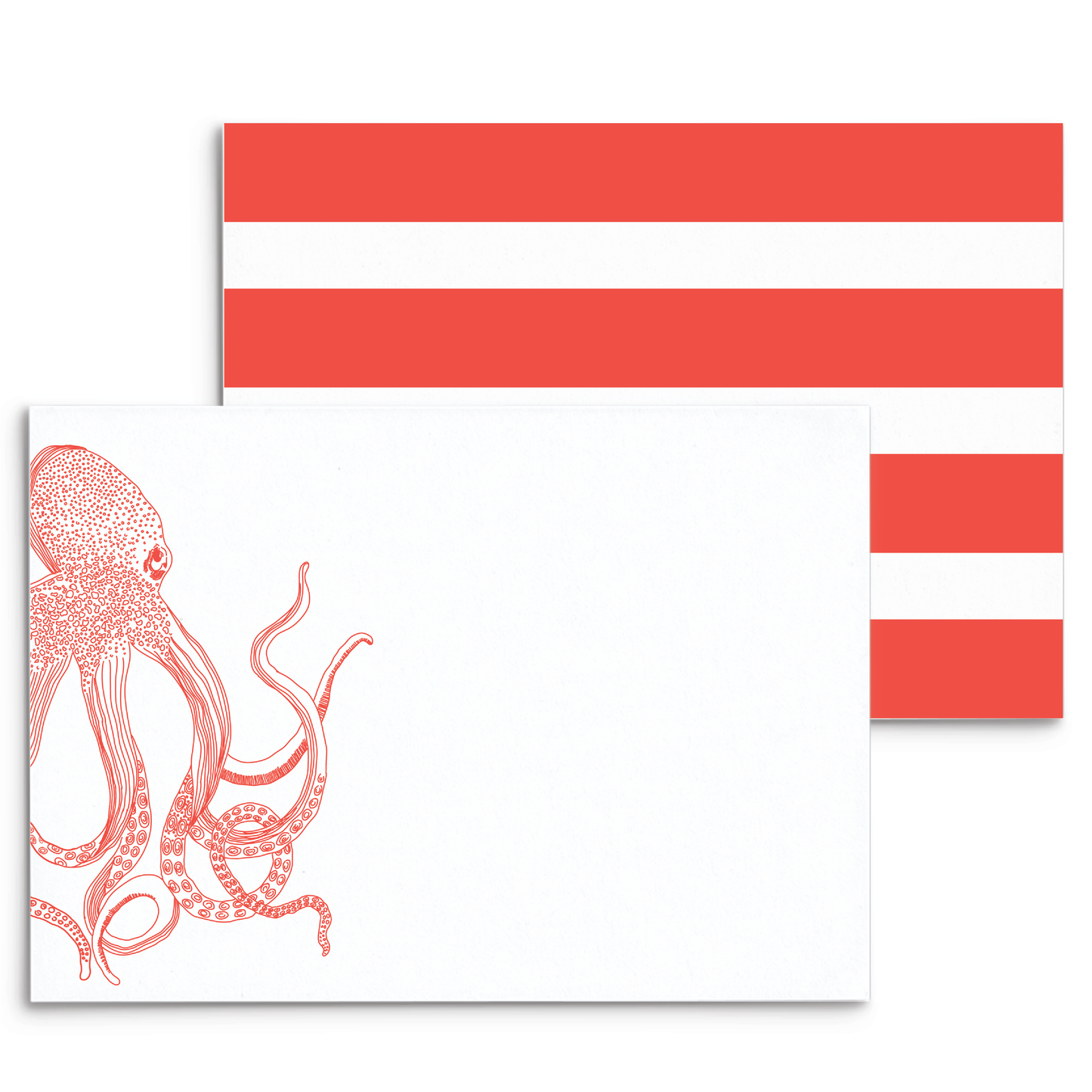 Octopus Panel Note Cards