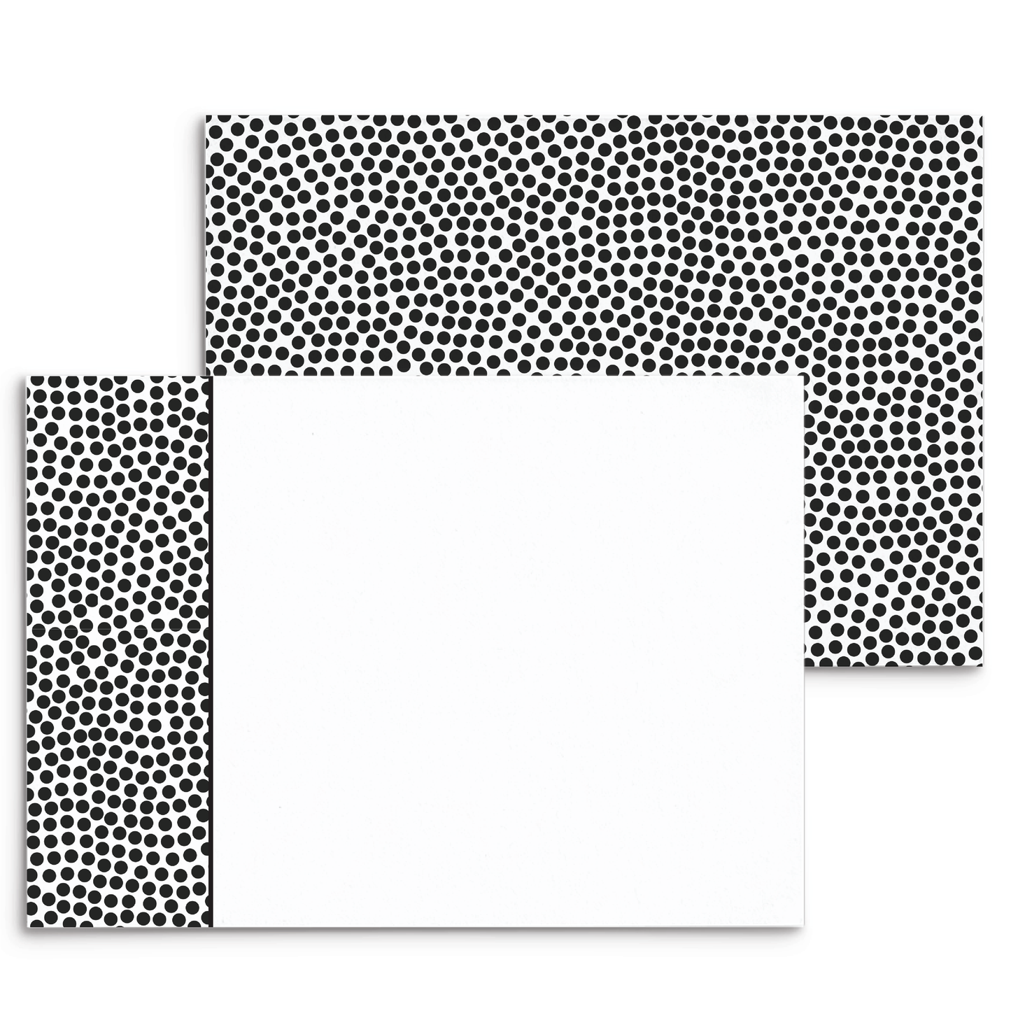 Mod Panel Note Cards A2 - "Everly" - Black and White