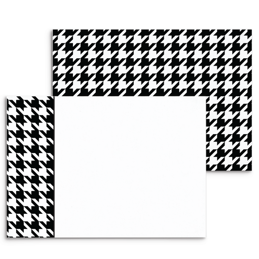 Mod Panel Note Cards A2 - "Sutton" - Black and White