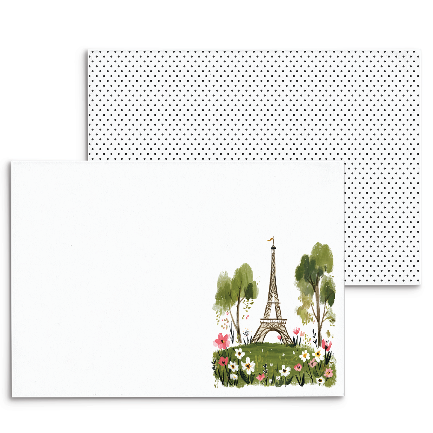 Paris Eiffel Park Panel Note Cards A2