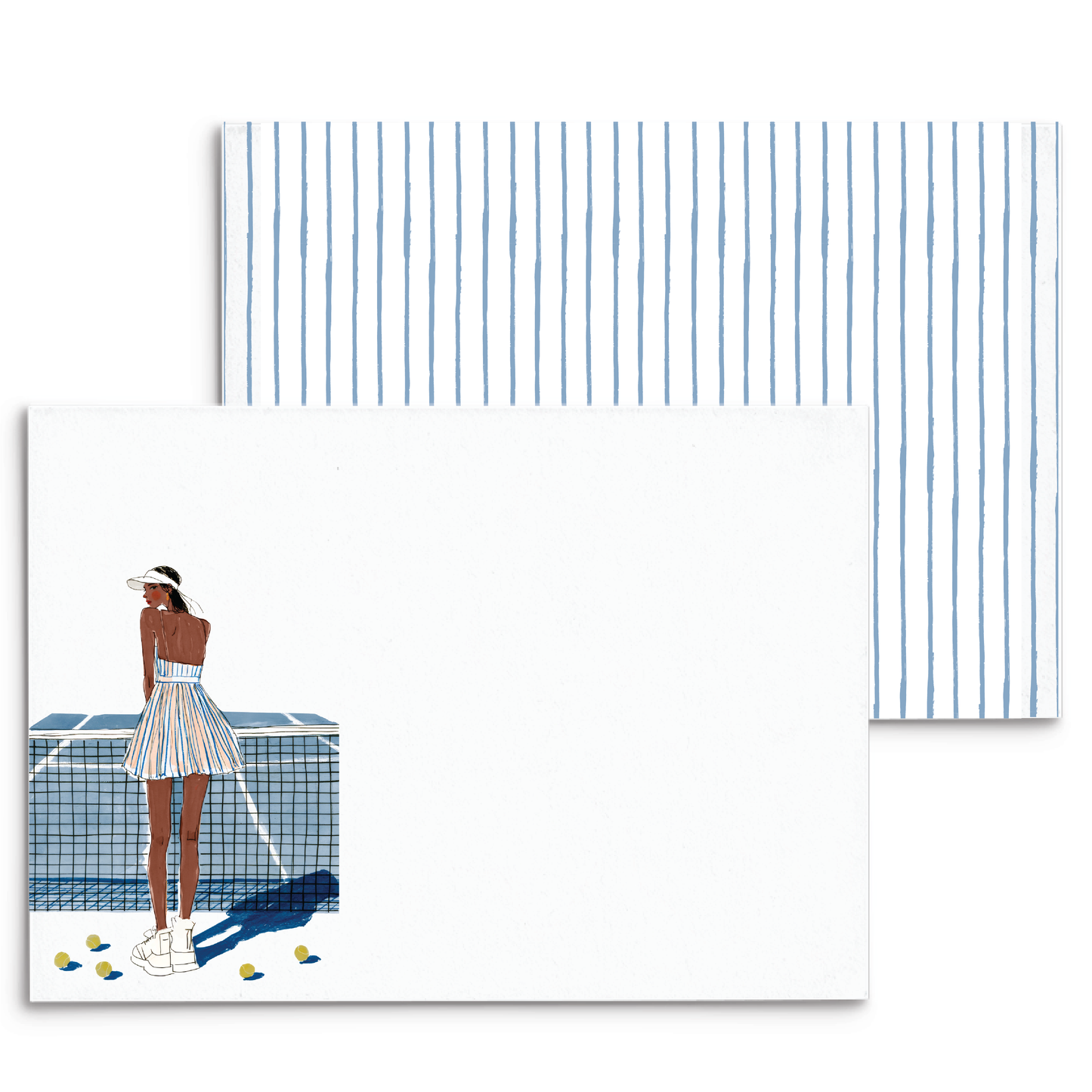 Tennis Love Panel Note Cards A2 - 8