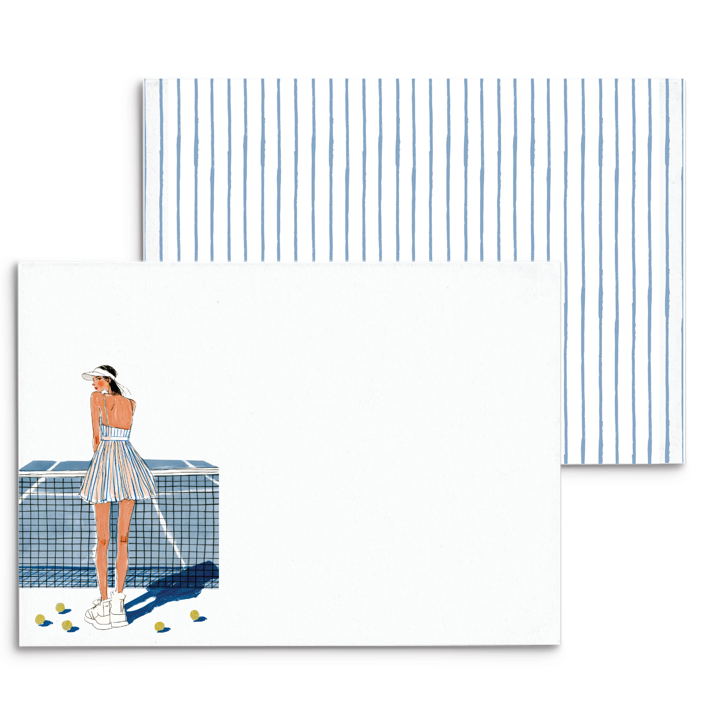 Tennis Love Panel Note Cards A2 - 7