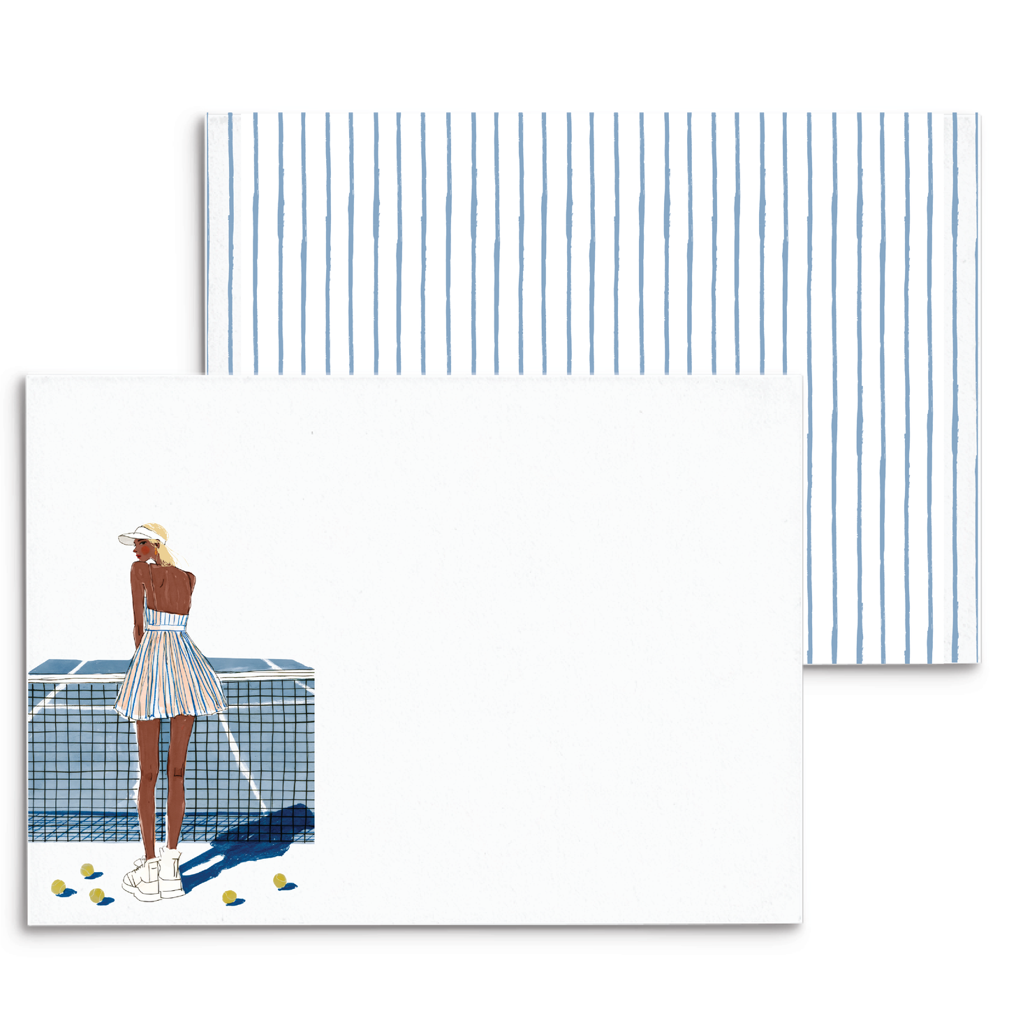Tennis Love Panel Note Cards A2 - 4