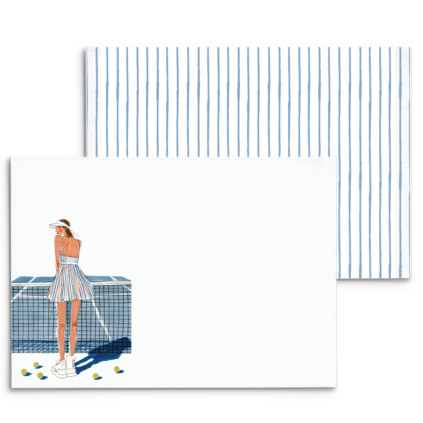 Tennis Love Panel Note Cards A2 - 5