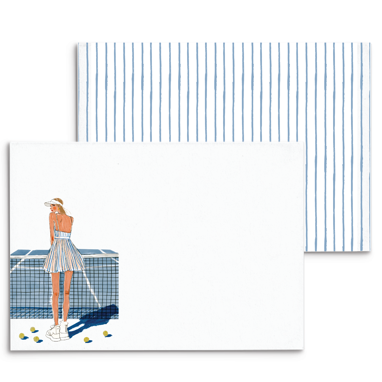 Tennis Love Panel Note Cards A2 - 1