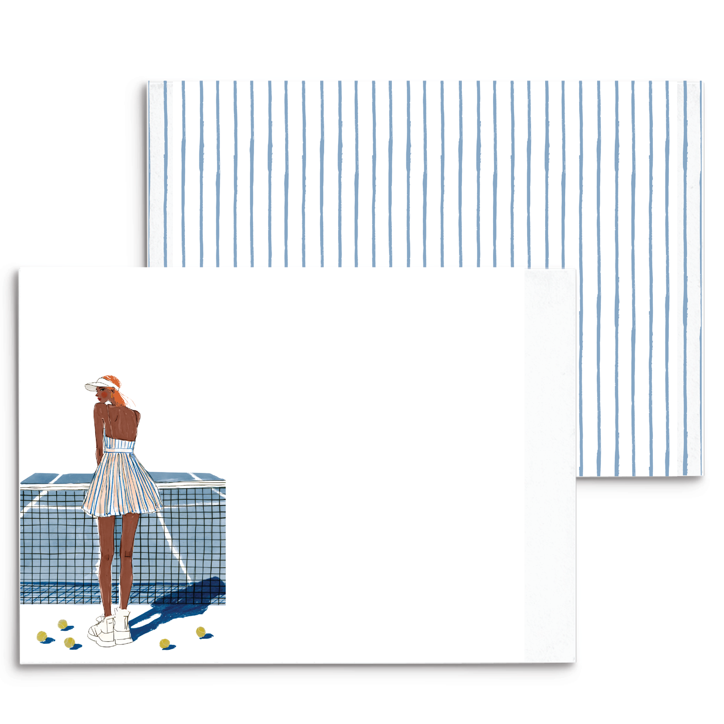 Tennis Love Panel Note Cards A2 - 10