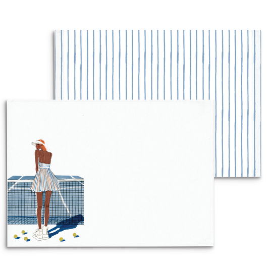 Tennis Love Panel Note Cards A2 - 10